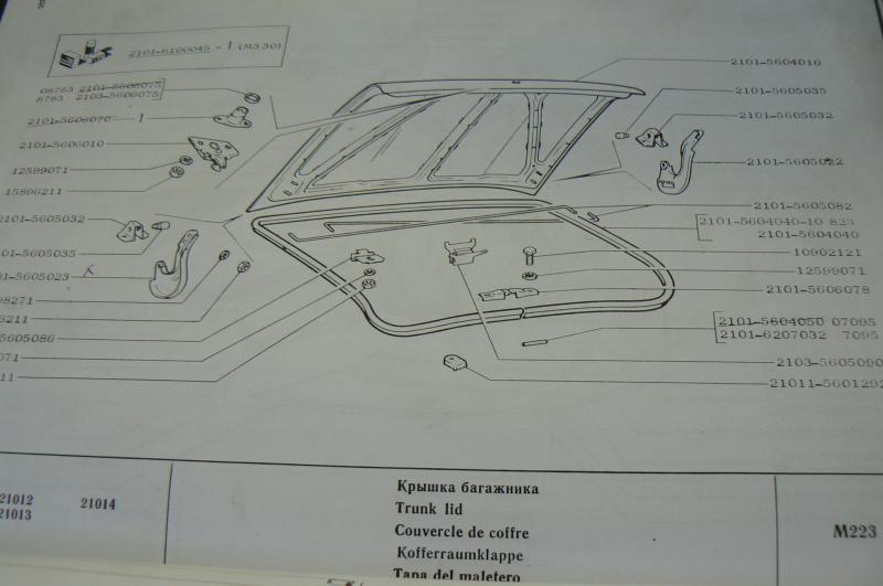 Lada  Csomagtér ajtó