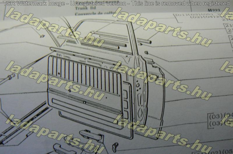 Lada  Ajtóborító lemez első bal gyári