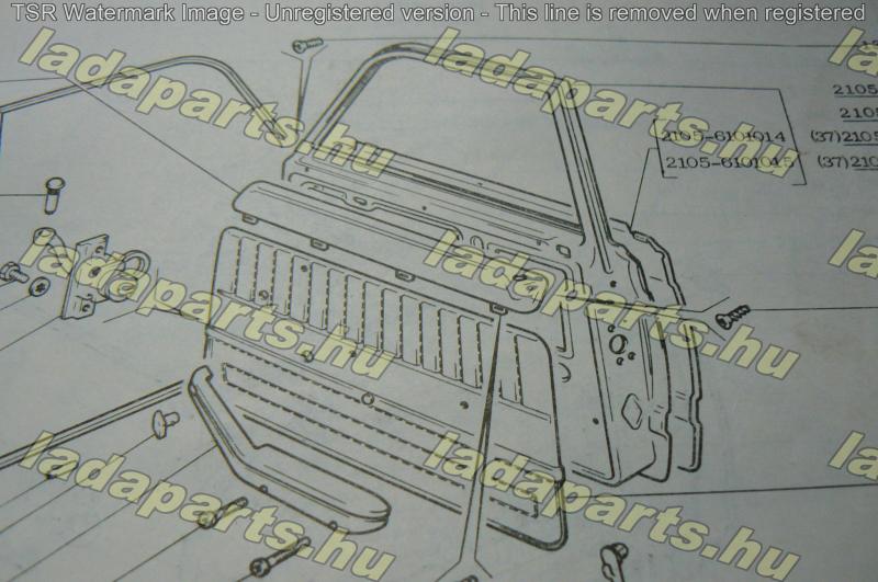 Lada   Ajtóborító lemez jobb első gyári