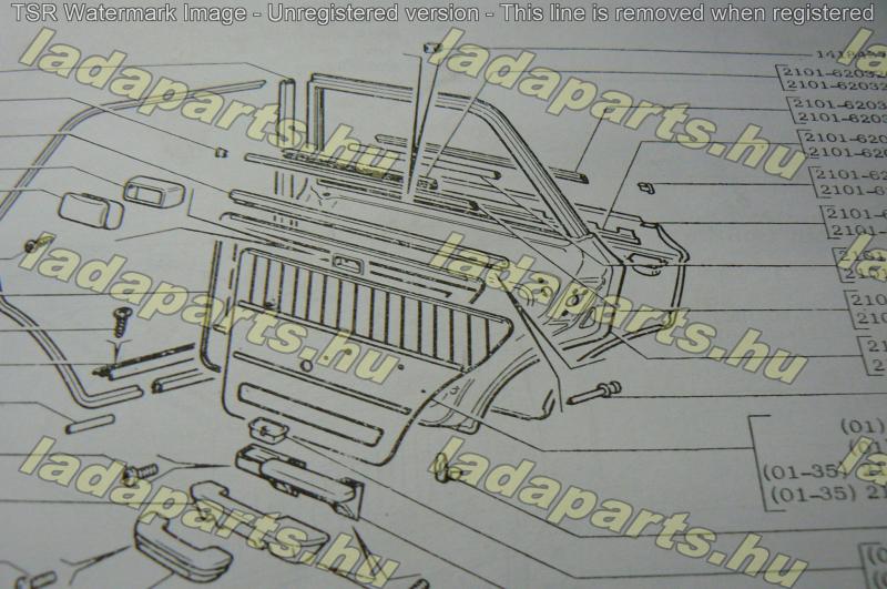 Lada   Ajtóborító lemez hátsó bal gyári