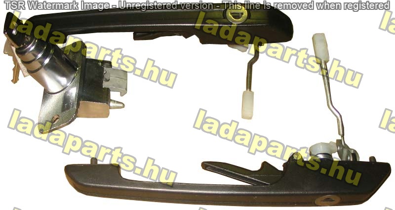 Szamara külső kilincs + zár garnitúra