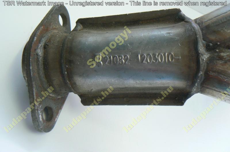 kipufogó Y cső katalizátoros