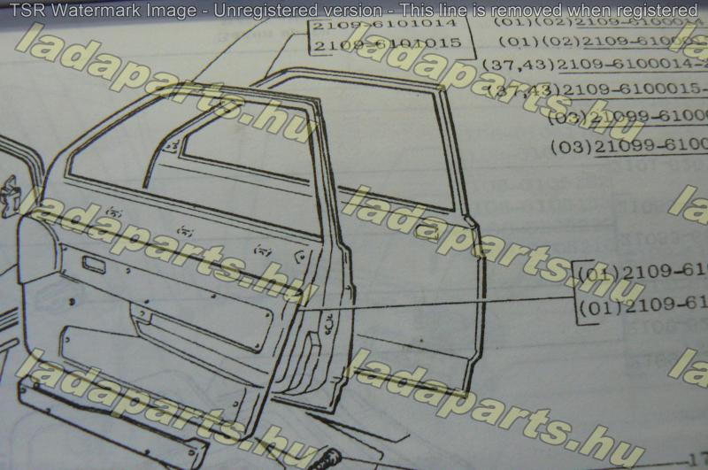 Szamara  Ajtóborító lemez bal első