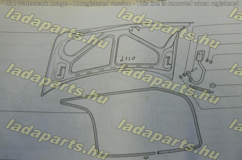 Csomagtér ajtó 2110