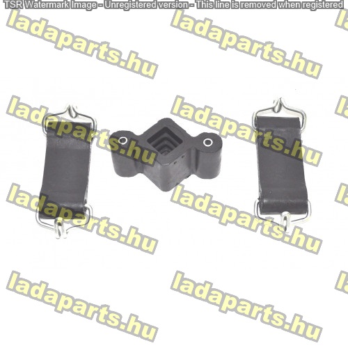 Kipufogó tartó gumi + bilincs garnitúra .