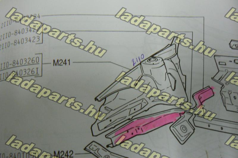 váznyúlvány doblemez jobb