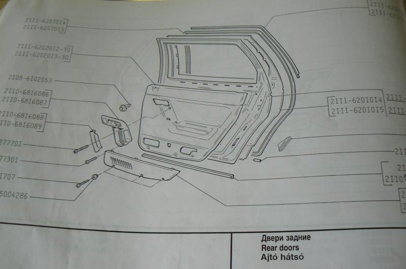 Lada   Ajtó jobb hátsó