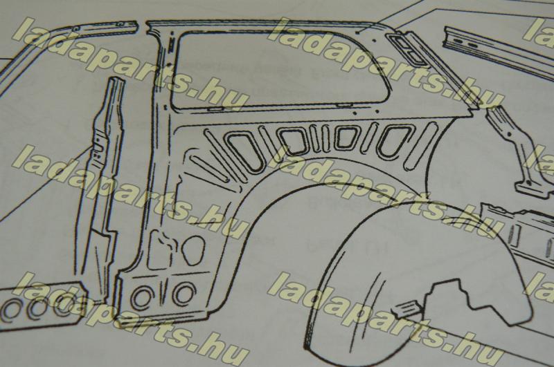 oldalablak belsőkeret jobb komplett