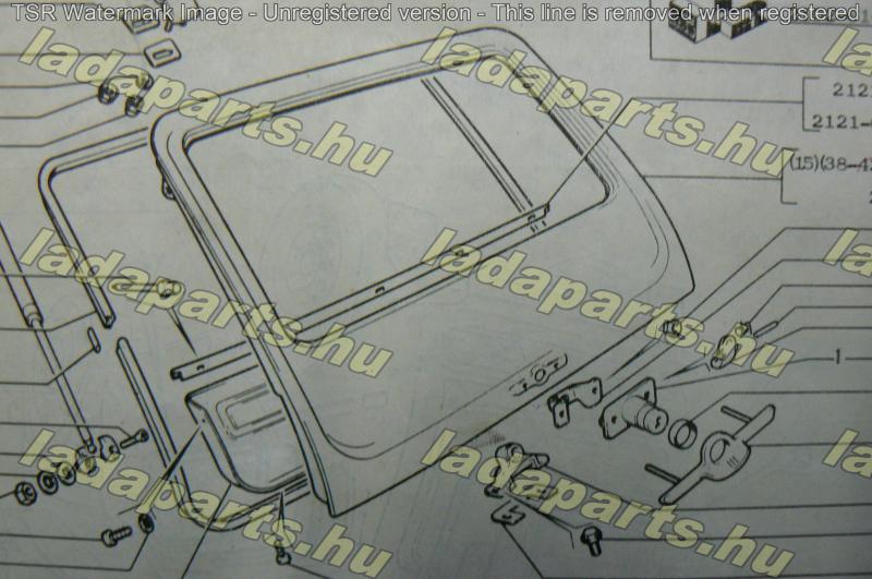 Niva  Csomagtér ajtó