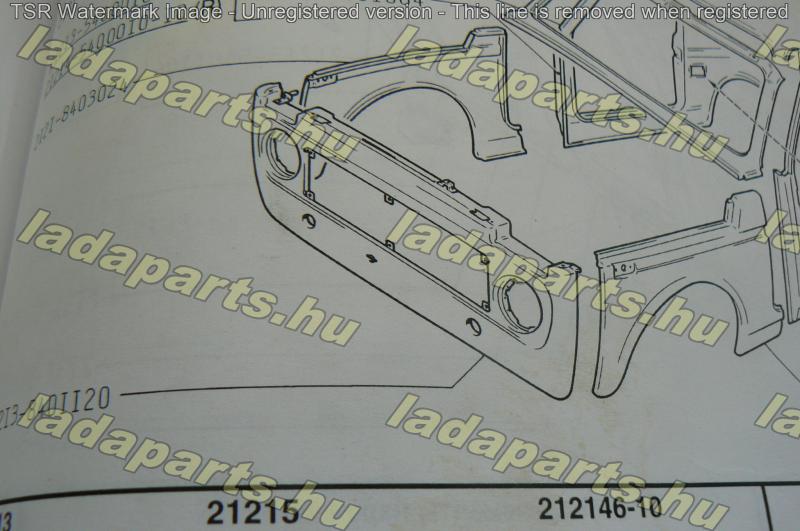 Niva  Homlokfal külső 1.6