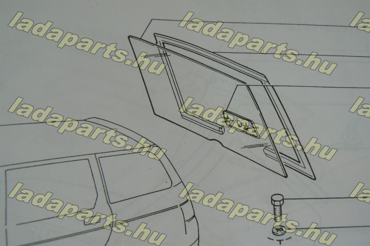 hátsó szélvédő üveg